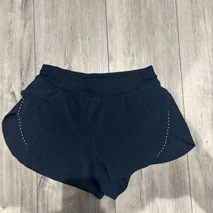 True Navy  Lululemon Fast and Free High Rise Classic Fit split short 3in